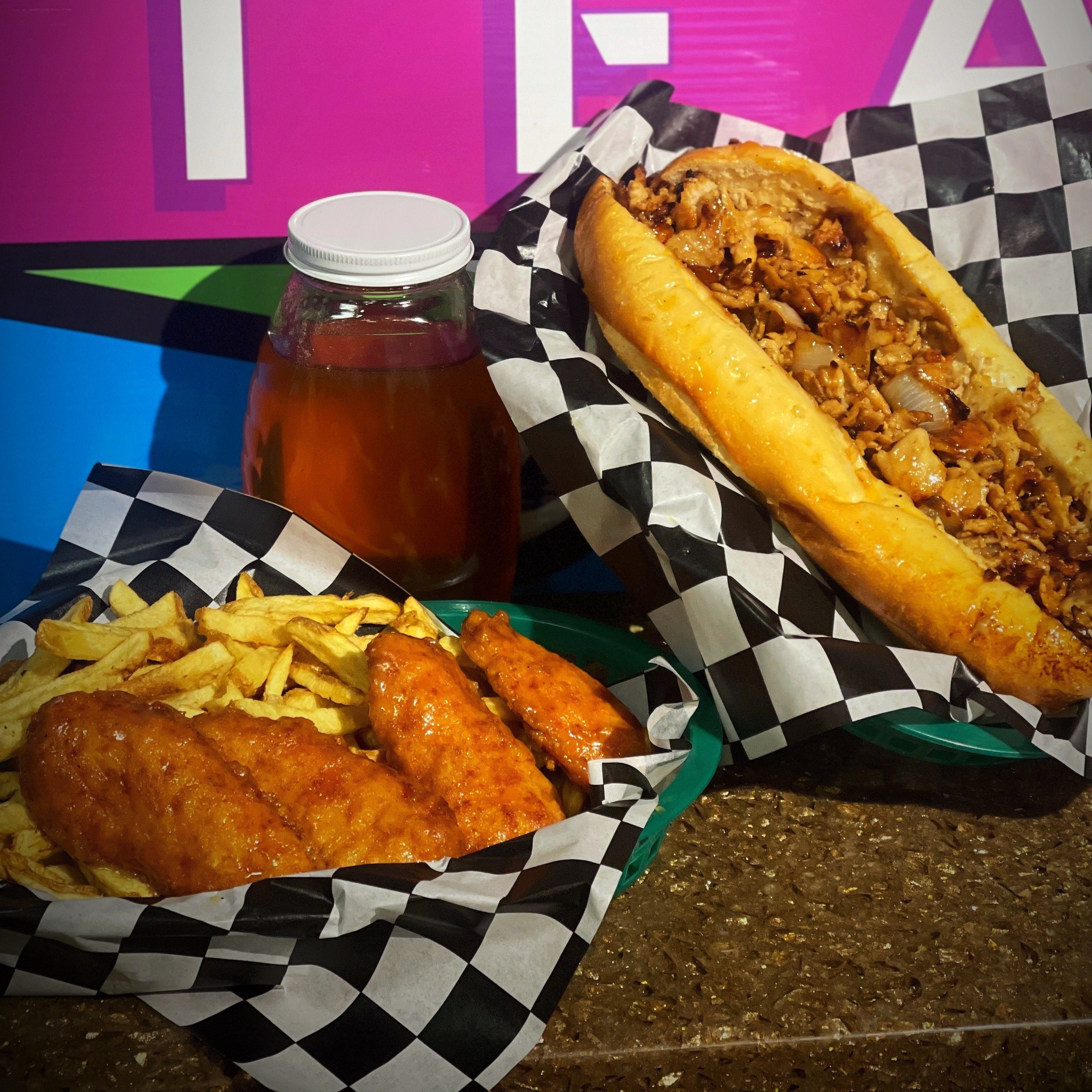 Honey Butter Chicken Tenders & Fries.