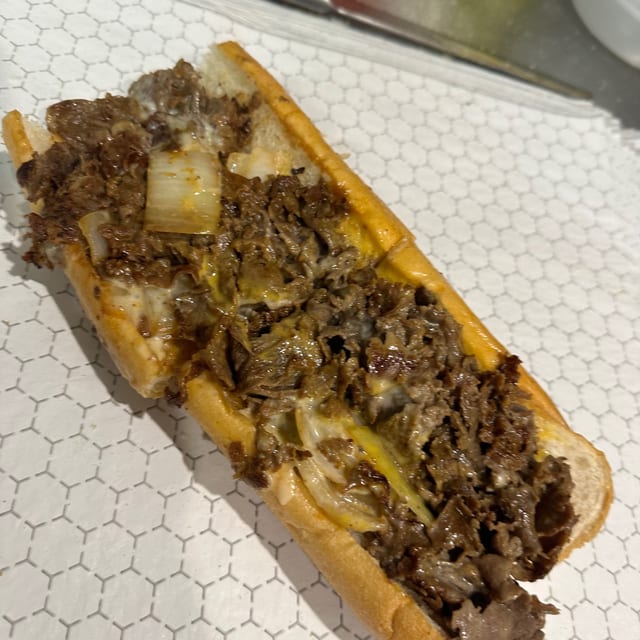 Double Trouble Cheesesteak.