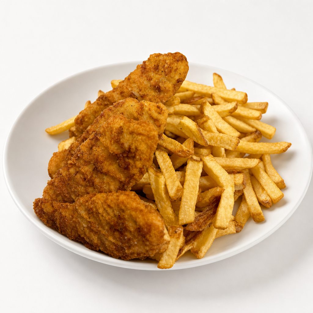 Chicken Tenders & Fresh Cut Fries.