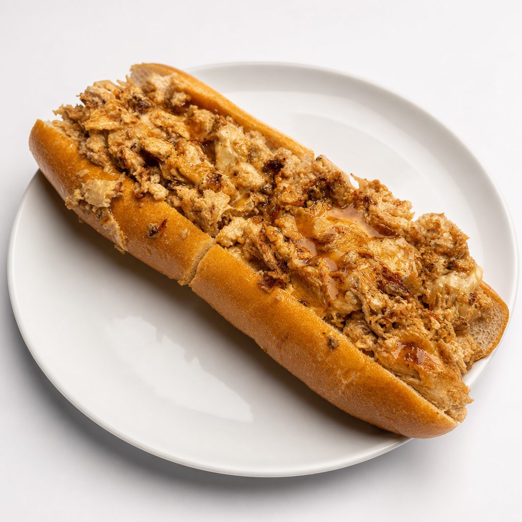 Honey Butter Chicken Cheesesteak.