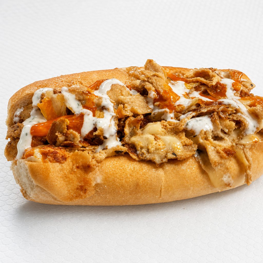 Buffalo Ranch Chicken Cheesesteak.