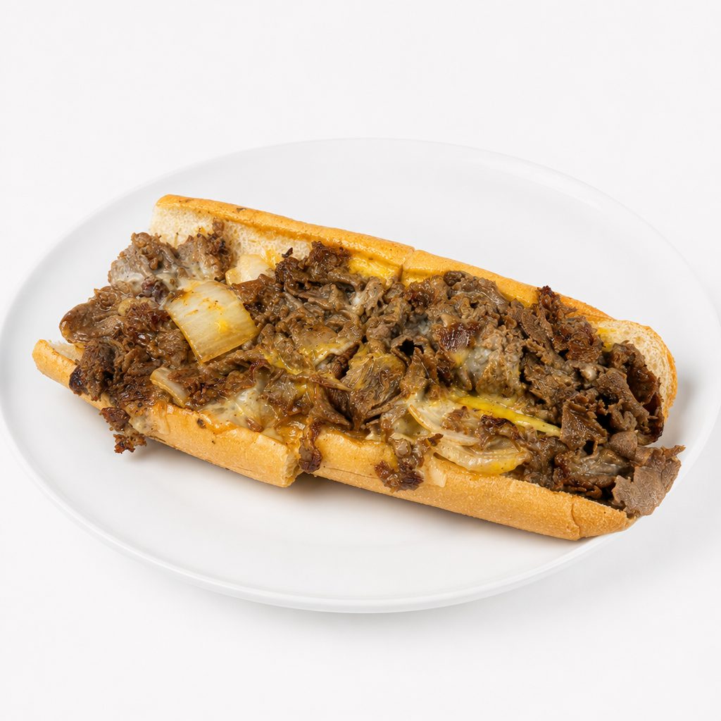 Double Trouble Cheesesteak.