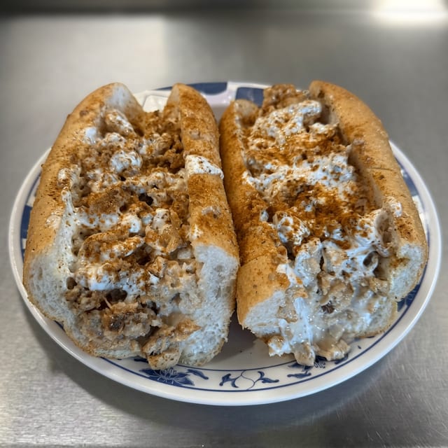 Crabby Chicken Cheesesteak.