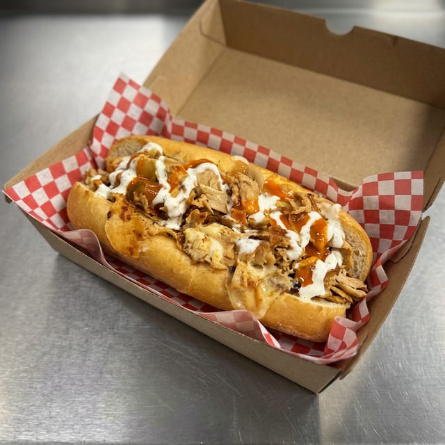 Buffalo Ranch Chicken Cheesesteak.