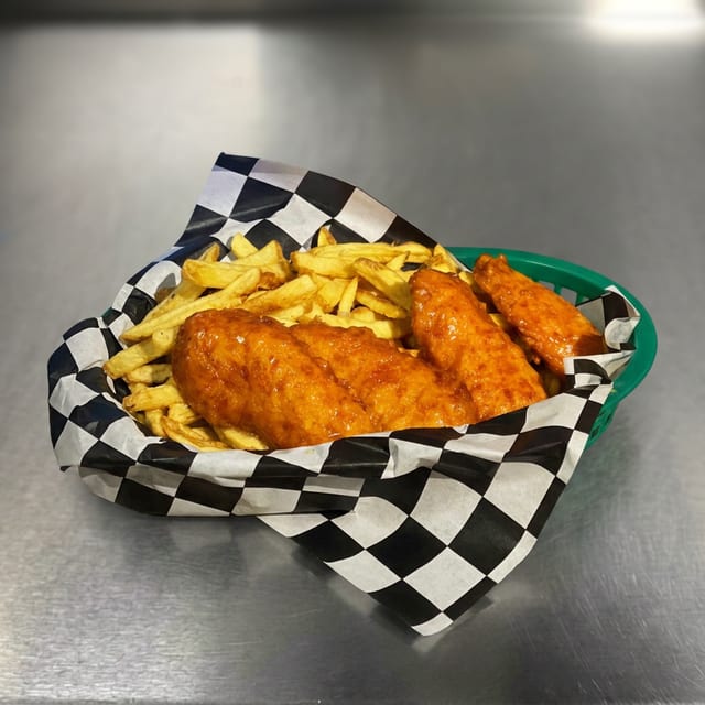 Honey Butter Chicken Tenders & Fries.